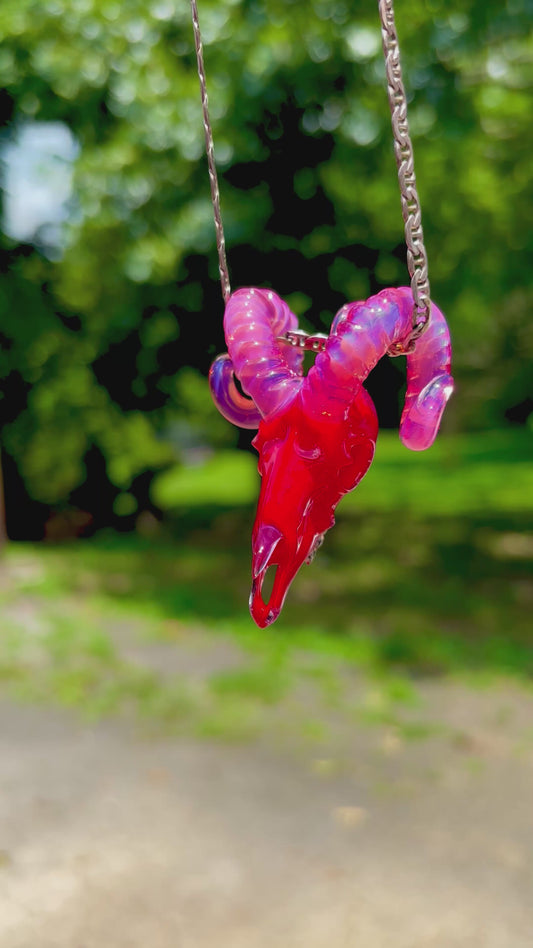 Karmaline Ram Skull pendant/hanger